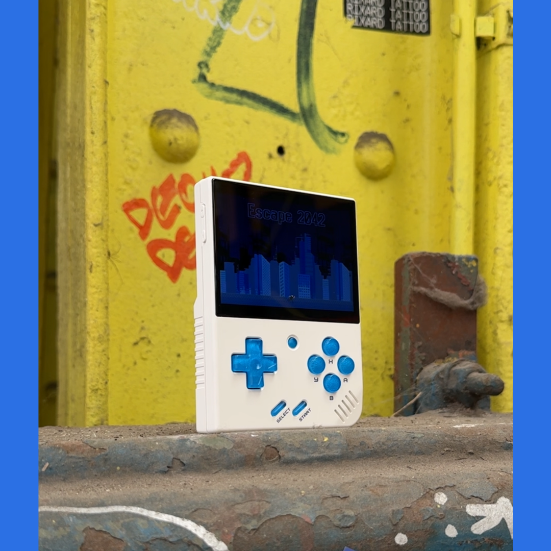 Retro handheld achtergrondafbeelding